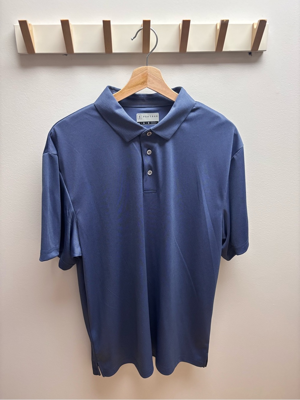PGA Tour Men's Slate Blue Golf Performance Polo